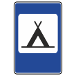 Дорожный знак 7.10 «Кемпинг» (металл 0,8 мм, II типоразмер: 1050х700 мм, С/О пленка: тип А коммерческая)